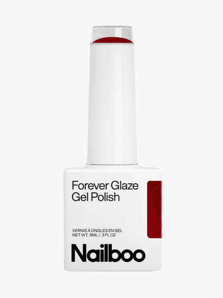 Nailboo Cola Kiss Forever Glaze Gel Polish in branded component on a light gray background