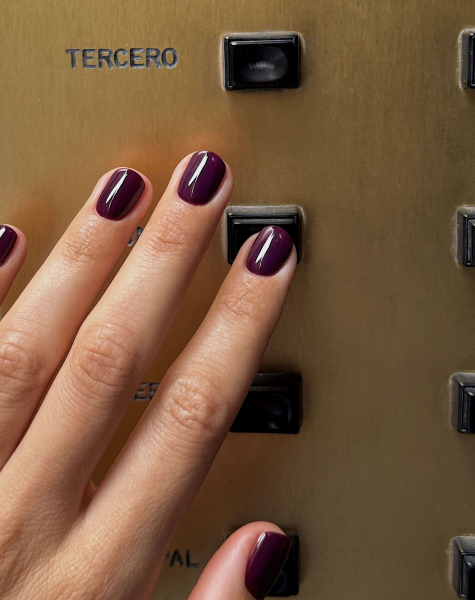 Fall Nail Color Trends 2026 Almost black nail polish